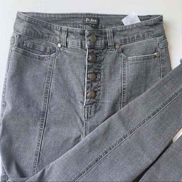 Du Jour Women Medium Gray High Rise Pocket Jeggings, size 6 - Picture 6 of 15